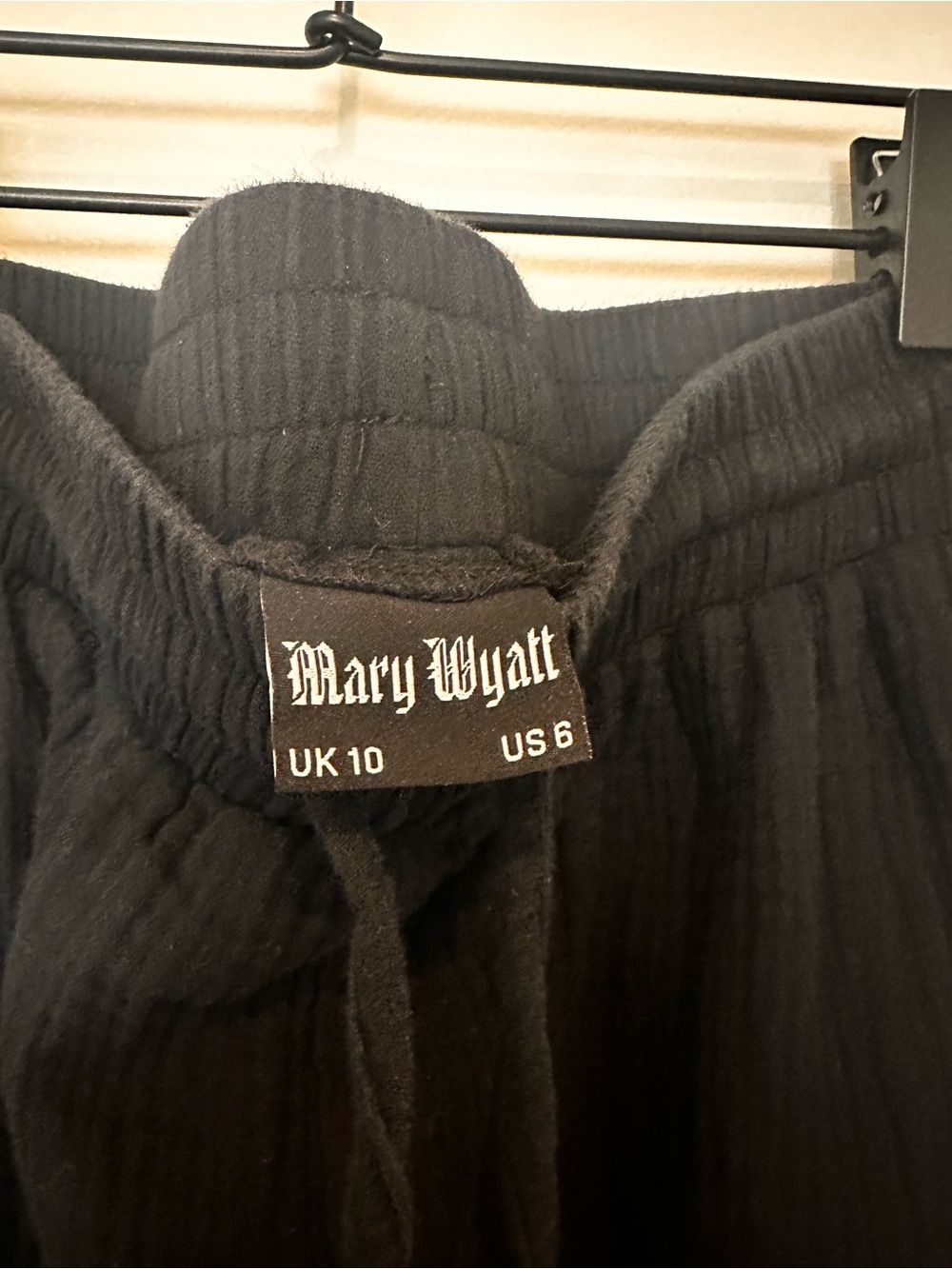 Mary Wyatt Black gauze pants perfect for summer/spring time